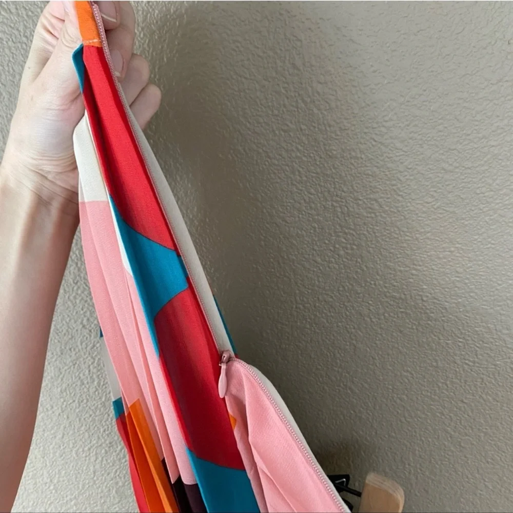 Anthropologie Maeve Auriele pleated midi skirt abstract printed - Picture 10 of 11